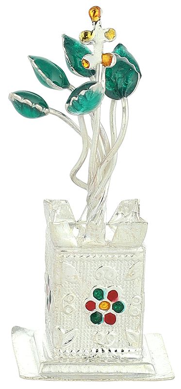 Sterling Silver Tulsi Plant (2.3 Height)