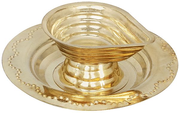 3" Small Puja Diya (Lamp) In Brass | Handmade | Made In India