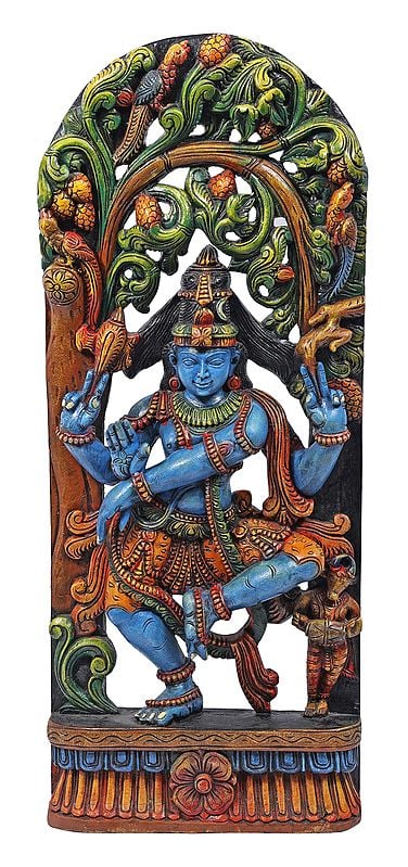 Blue Hued Shiva in Tandava
