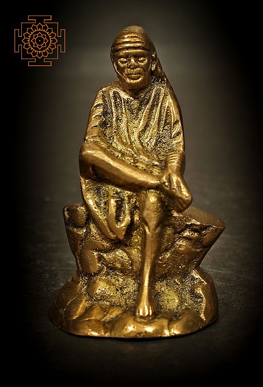 Small Sai Baba Sculpture in Brass | Handmade | Made in India