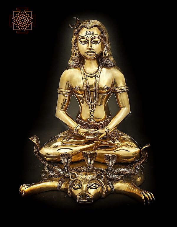 14" Mahayogi Gorakshanath, The Avadhoota In Brass | Handmade | Made In India