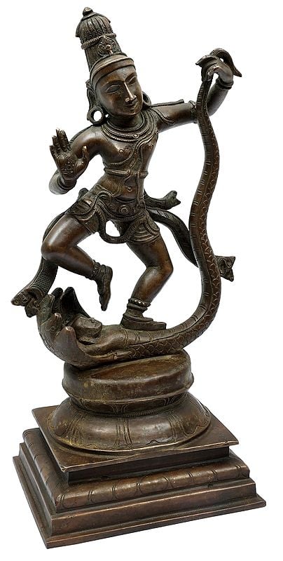 Lord Kalinga Krishna Dancing on Kaliya Serpant | Handmade | Madhuchista ...