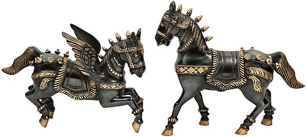 Pair of Mythological Horses