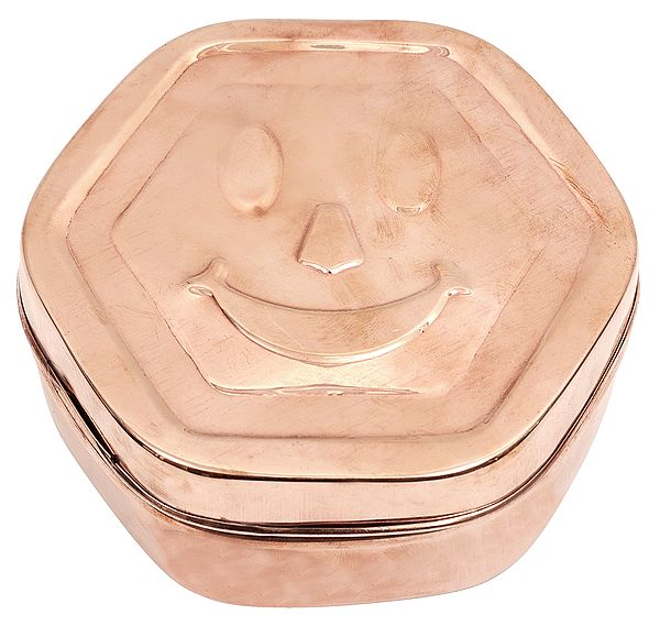 Smiley Face Copper Box