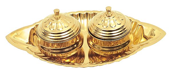 2" Sindoor/Roli/Puja Box in Brass | Handmade | Made In India