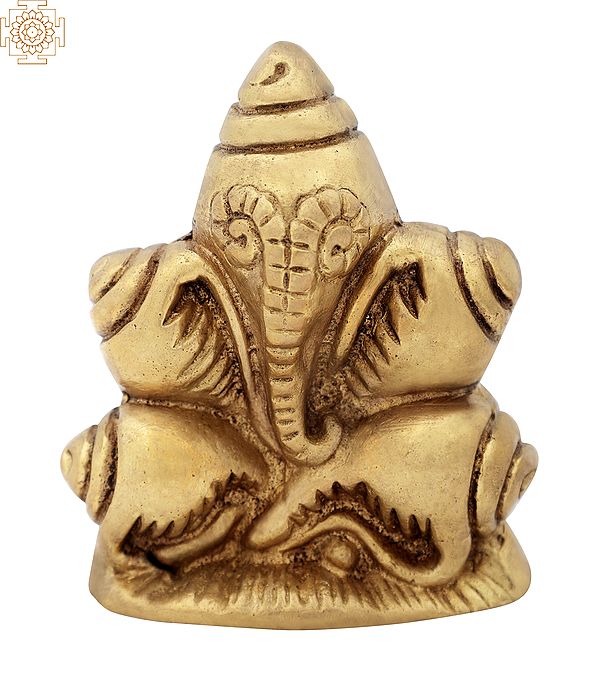 3" Lord Ganesha Statue for Table Decor | Handmade Brass Idol