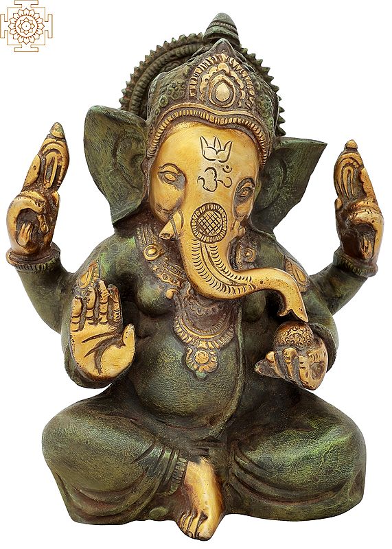 7" Bhagawan Ganesha In Brass | Handmade | Made In India