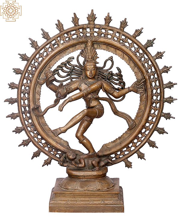 23" Double Arcgh Nataraja | Handmade | Madhuchista Vidhana (Lost-Wax) | Panchaloha Bronze from Swamimalai