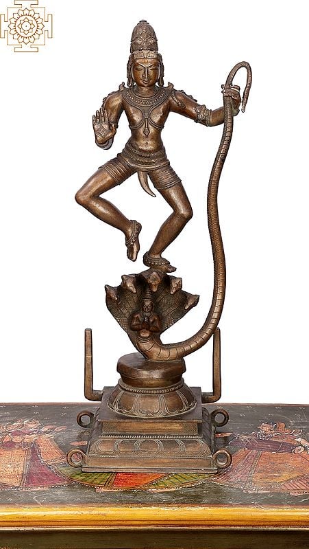 21" Kalinga Krishna | Handmade | Madhuchista Vidhana (Lost-Wax) | Panchaloha Bronze from Swamimalai