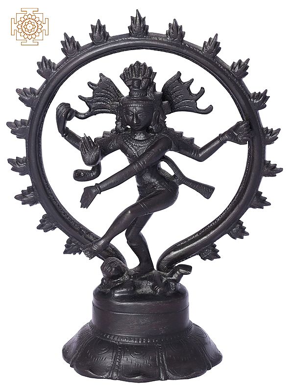 6.5" Nataraja Black | Handmade | Madhuchista Vidhana (Lost-Wax) | Panchaloha Bronze from Swamimalai
