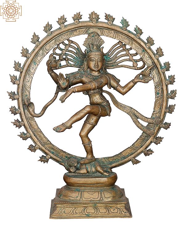 19" Nataraja | Handmade | Madhuchista Vidhana (Lost-Wax) | Panchaloha Bronze from Swamimalai