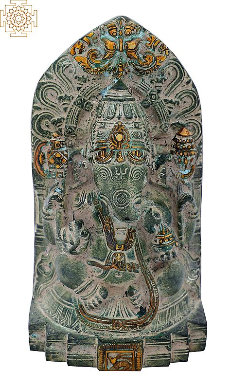7" Temple Ganesha | Brass | Handmade | Made In India