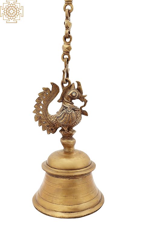 11" Temple Bell in Brass | Handmade | Made in India
