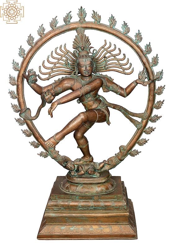 43" Nataraja | Handmade | Madhuchista Vidhana (Lost-Wax) | Panchaloha Bronze from Swamimalai