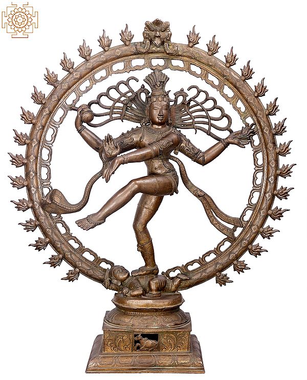 36" Large Nataraja | Handmade | Madhuchista Vidhana (Lost-Wax) | Panchaloha Bronze from Swamimalai