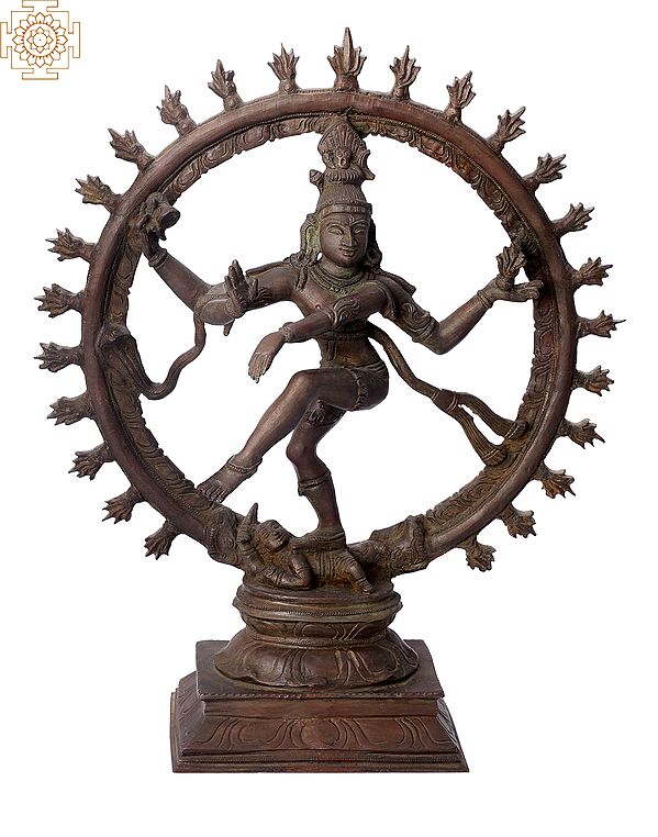 13" Nataraja | Handmade | Madhuchista Vidhana (Lost-Wax) | Panchaloha Bronze from Swamimalai