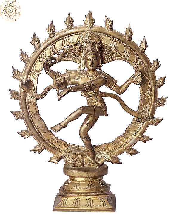 13" Nataraja | Handmade | Madhuchista Vidhana (Lost-Wax) | Panchaloha Bronze from Swamimalai