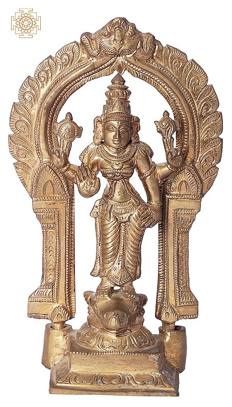 7" Standing Devi Durga | Handmade | Madhuchista Vidhana (Lost-Wax) | Panchaloha Bronze from Swamimalai