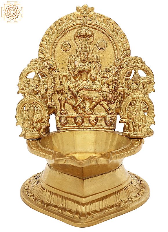 Lamp Of Goddess Pratyangira (Atharvana Bhadrakali)