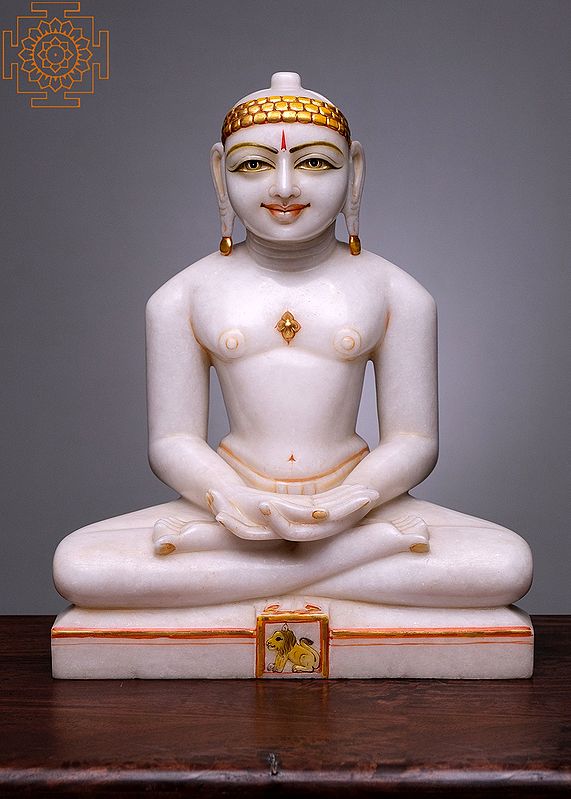 18" Lord Parshvanatha | Handmade | White Marble Lord Parshvanatha Statue |  Parasnath | Jain Moorti For Mandir |  Parasnath Murti