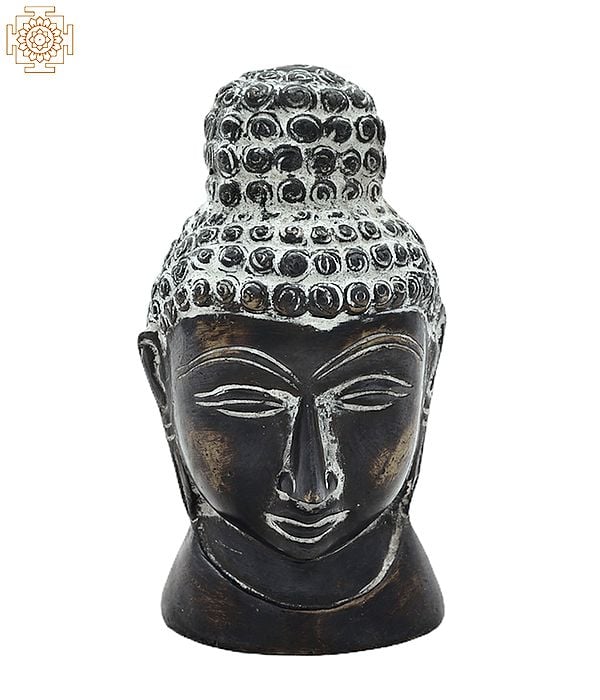 4" Handmade Buddha Bust | Buddha Head Statue | Made in India