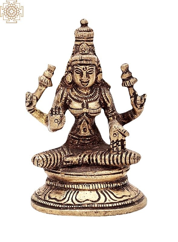3.2" Goddess Lakshmi Statue | Handmade | Made in India