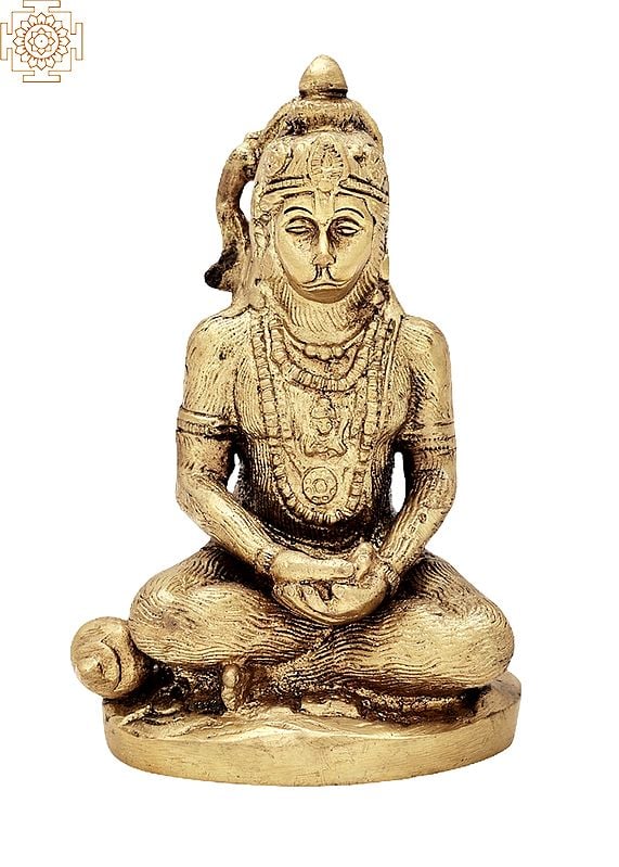 5" Lord Hanuman Brass Statue | Home Decor | Made in India
