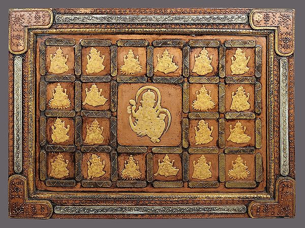 29" Ganesha Wall Panel | Wooden Panel  | Handmade Art | Made In India