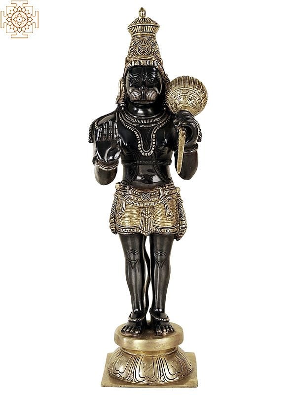 21" Sankat Mochan Hanuman Ji | Hanuman | Brass Statue | Handmade | Made In India