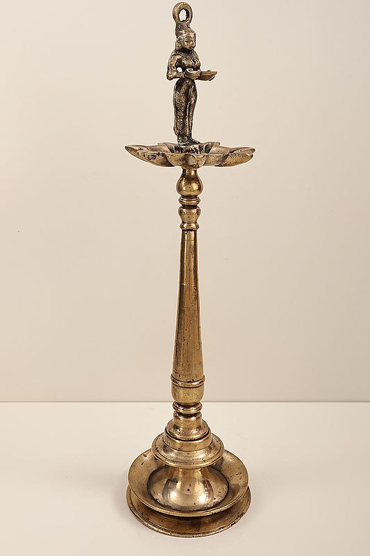 24" Brass Deepalakshmi 24" Brass Deepalakshmi Lamp | Handmade Brass Diya | Made in India | Brass Lamp | Handmade | Made In India