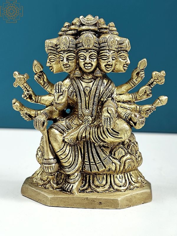 4" Goddess Sri Gayatri Devi | Handmade