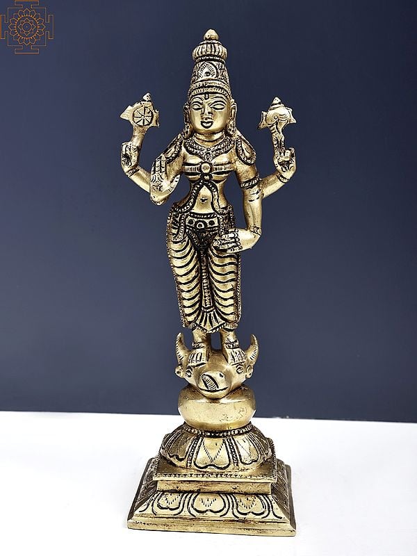 9" Standing Goddess Durga | Handmade
