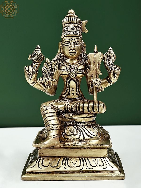 6" Goddess Rajarajeshwari | Tripura Sundari | Handmade