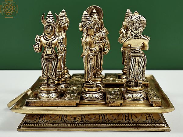 6.5" Navagraha - The Nine Planet | Brass Statue | Handmade