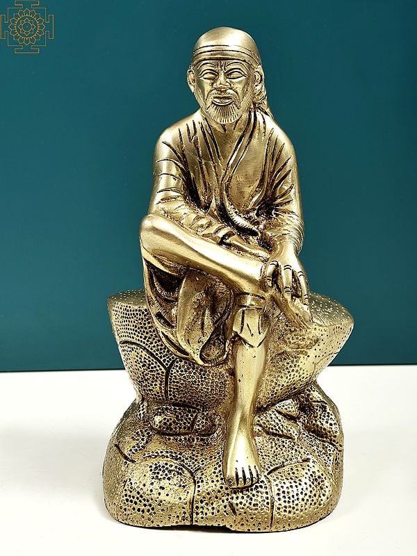 8" Shirdi Sai Baba | Brass Statue| Handmade