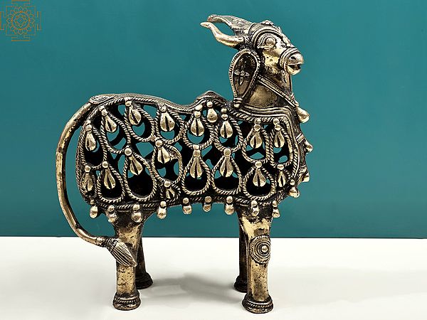 9" Brass Nandi | Handmade