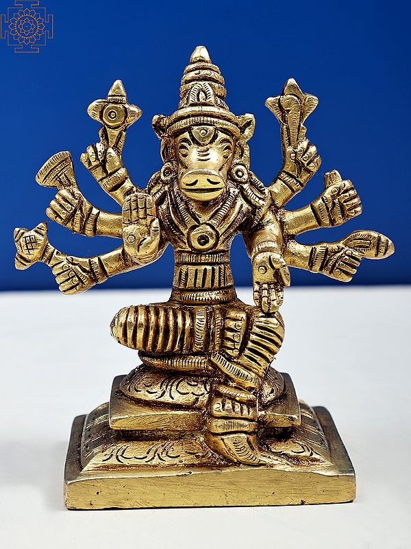 4" Eight Armed Goddess Varahi | Handmade