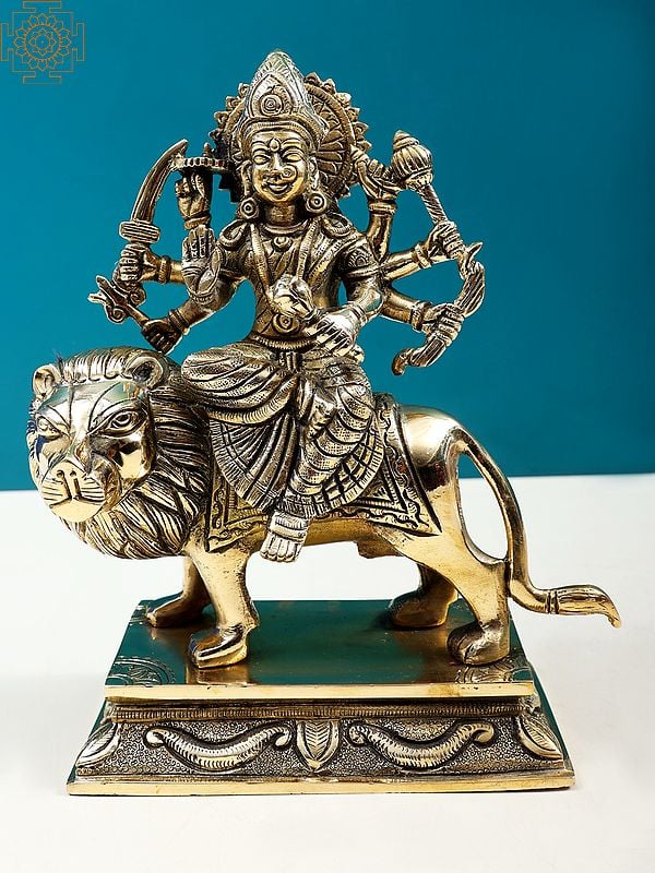 9" Maa Durga (Sherawali Maa) | Handmade
