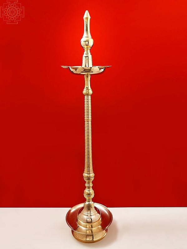 61" Large Brass Kavala Lamp | Handmade