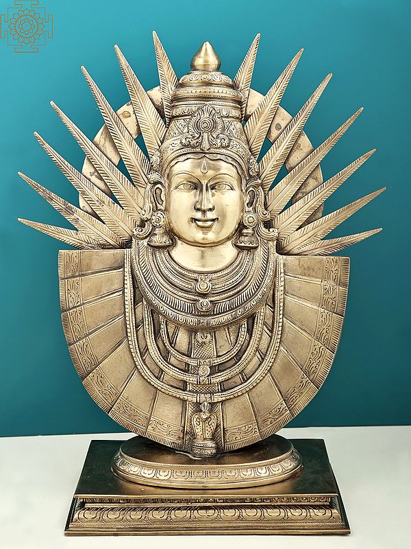 17" Superfine Renuka Devi (Yelamma, Mother Of Parashurama) |Solid Cast Piece (Rare Goddesses of India)