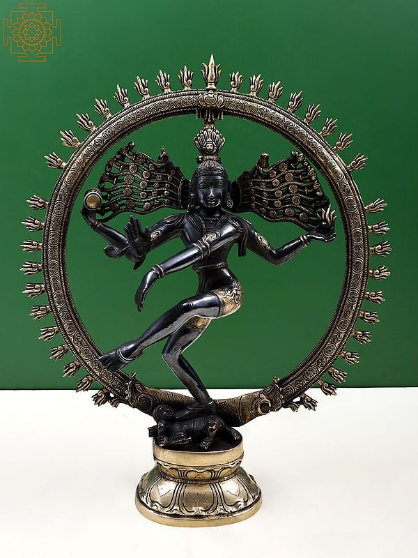 20" Lord Shiva As Nataraja In Brass | Handmade