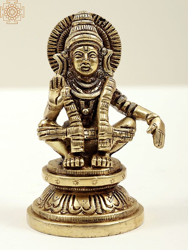 Lord Ayyappan Handmade Brass Statue