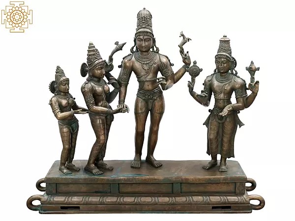 36" Kalyan Sundaram | Handmade | Madhuchista Vidhana (Lost-Wax) | Panchaloha Bronze from Swamimalai