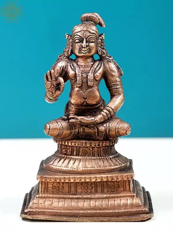 3" Small Copper Swami Nammazhwar | Handmade