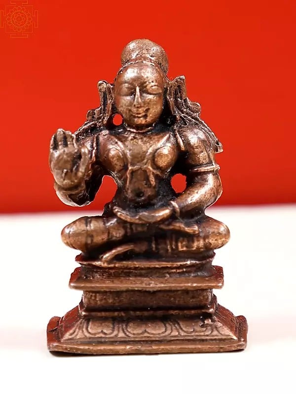Small Copper Swami Nammazhwar | Handmade