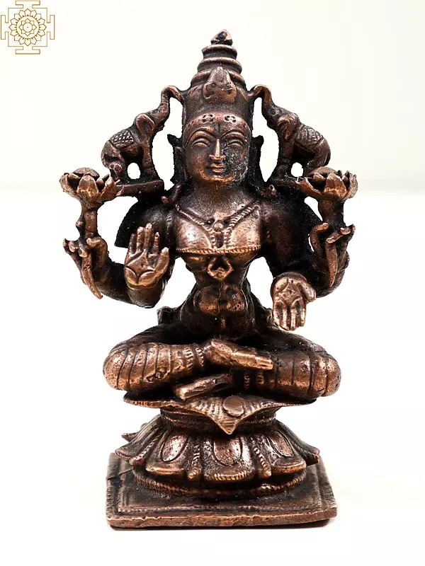 3" Small Goddess Gajalakshmi | Handmade