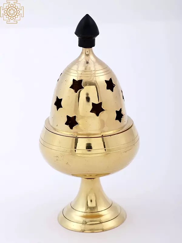 Brass Jyothi Lamp | Vilakku with Lid | Handmade