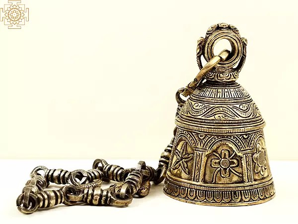 5" Brass Temple Hanging Bell | Handmade