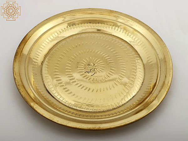 Pooja Plate in Brass (Multiple Sizes)