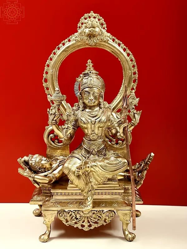 17" Goddess Rajarajeshwari (Tripura Sundari) - Hoysala Art